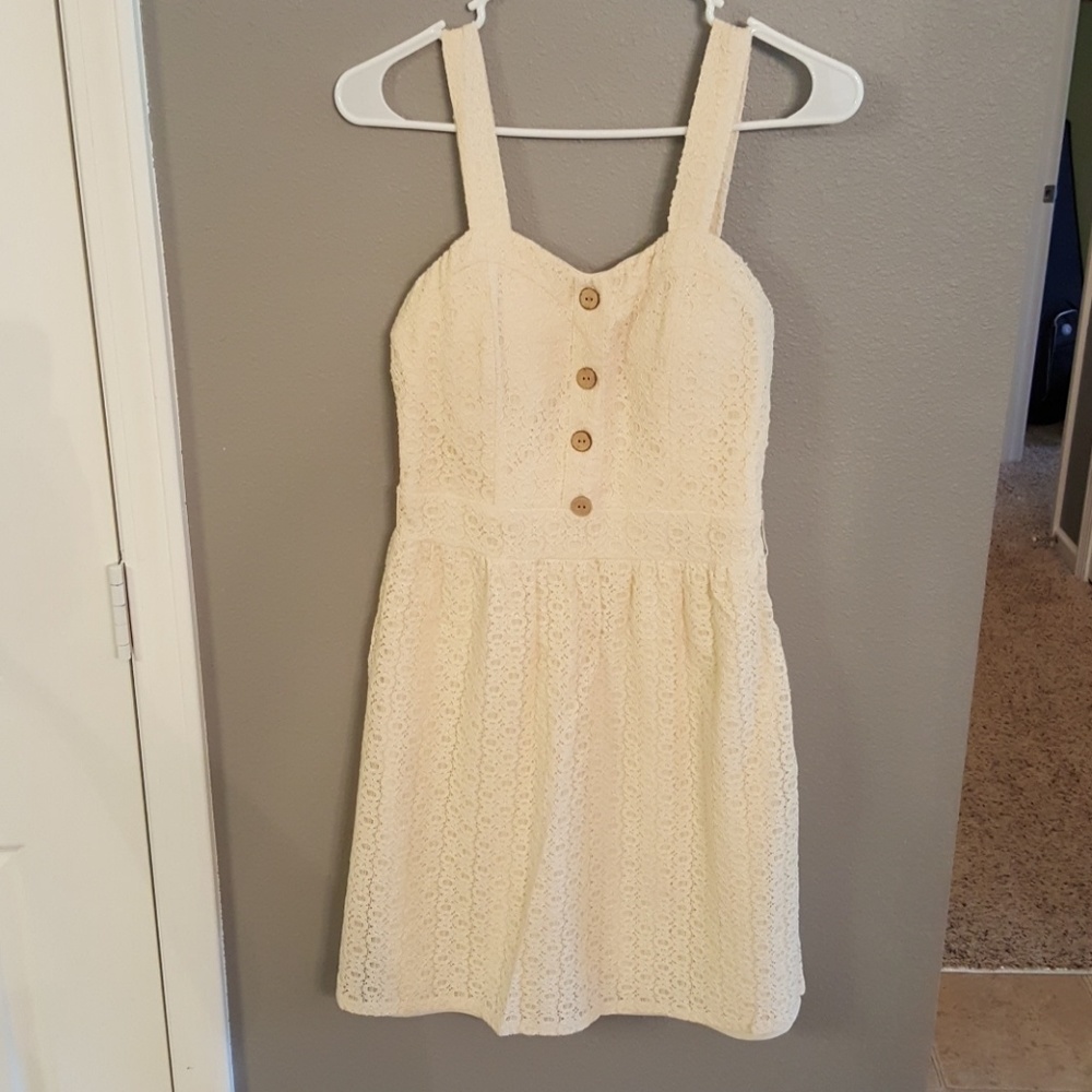 Cream Lace Dress